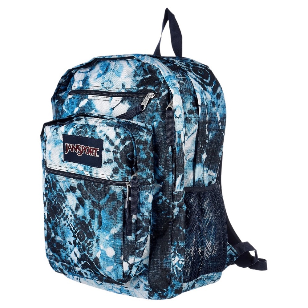 JANSPORT Big Student Tie Dye Backpack Blue/Ivory One Size